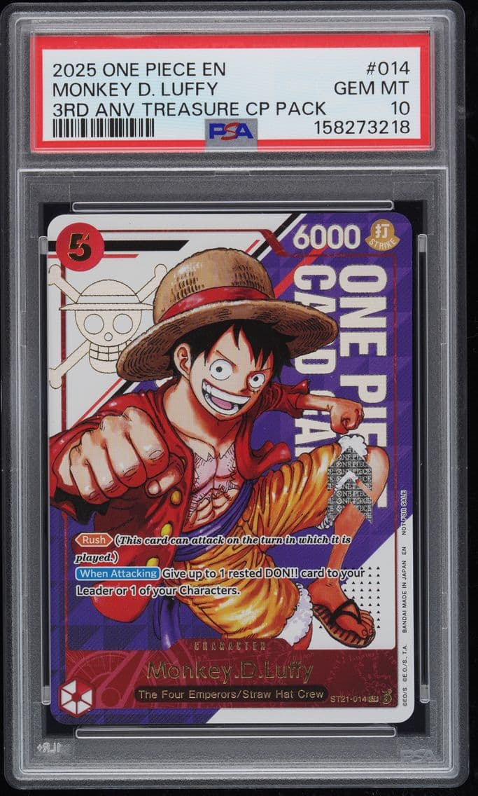 2025 #014 Monkey D. Luffy PSA 10