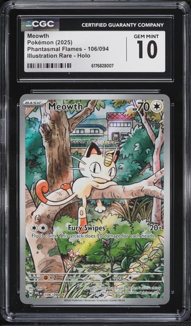 Pokemon Mega Evolution Phantasmal Flames IR Meowth #106