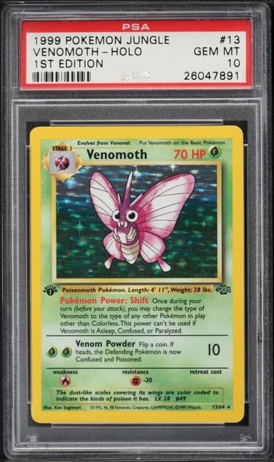 Venomoth-Holo 1st Edition