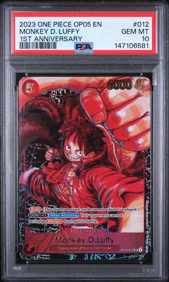 2023 #012 Monkey D. Luffy PSA 10