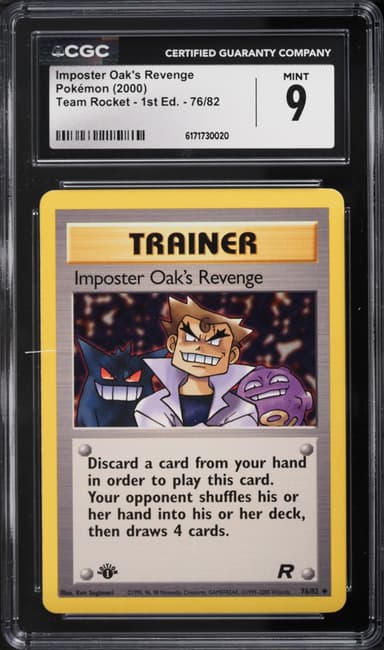 Pokemon Team Rocket 1st Edition Imposter Oak's Revenge #76