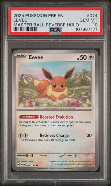 Eevee Master Ball Reverse Holo
