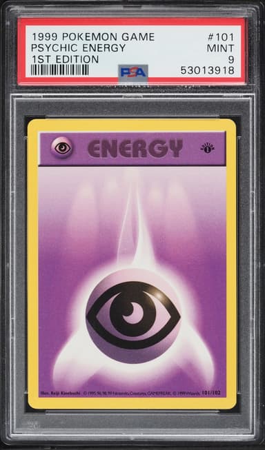 Pokemon Base Set Shadowless 1st Edition Psychic Energy #101