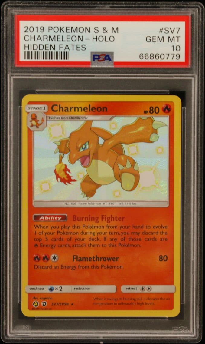 2019 #SV7 Charmeleon-Holo PSA 10