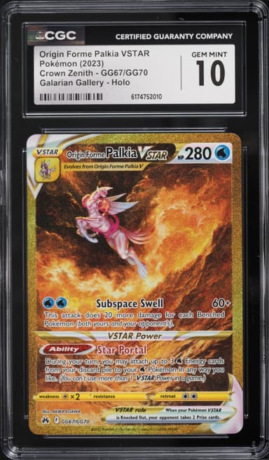 Pokemon SWSH Crown Zenith Gold Rare Origin Forme Palkia VSTAR #GG67