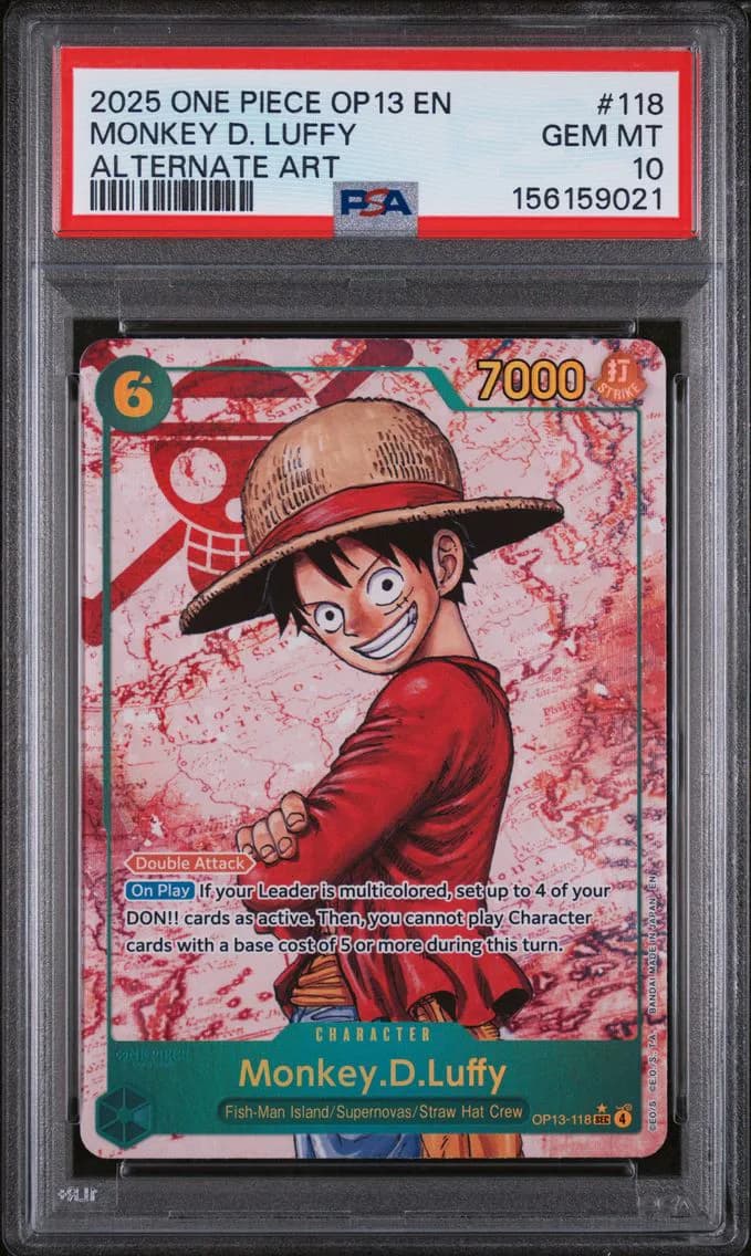 2025 #118 Monkey D. Luffy PSA 10