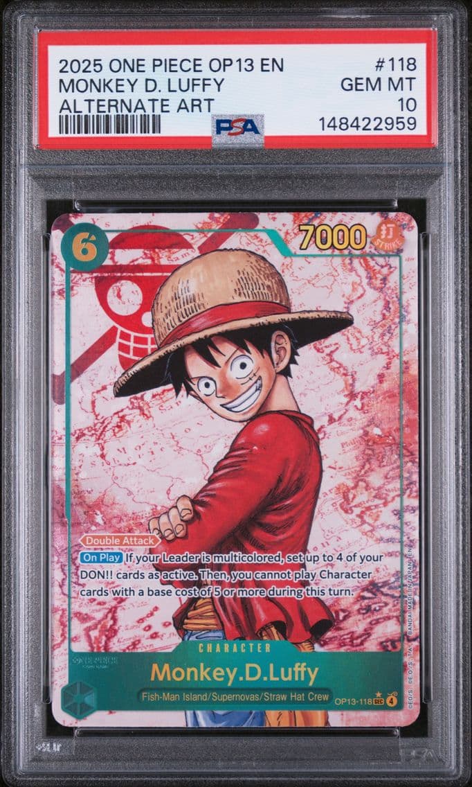 2025 #118 Monkey D. Luffy PSA 10