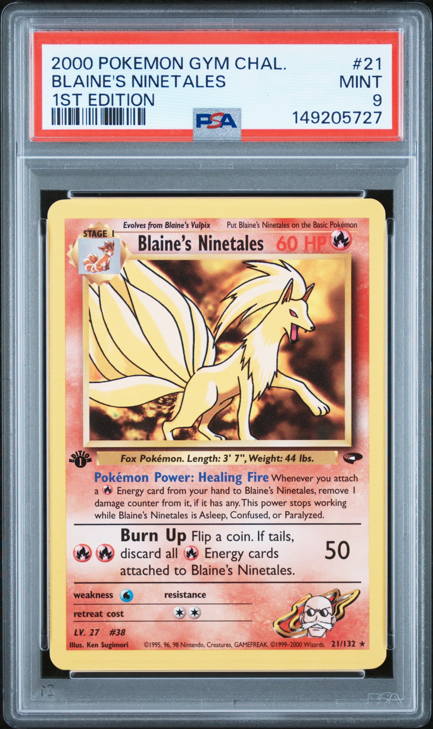 Blaine's Ninetales 1st Edition