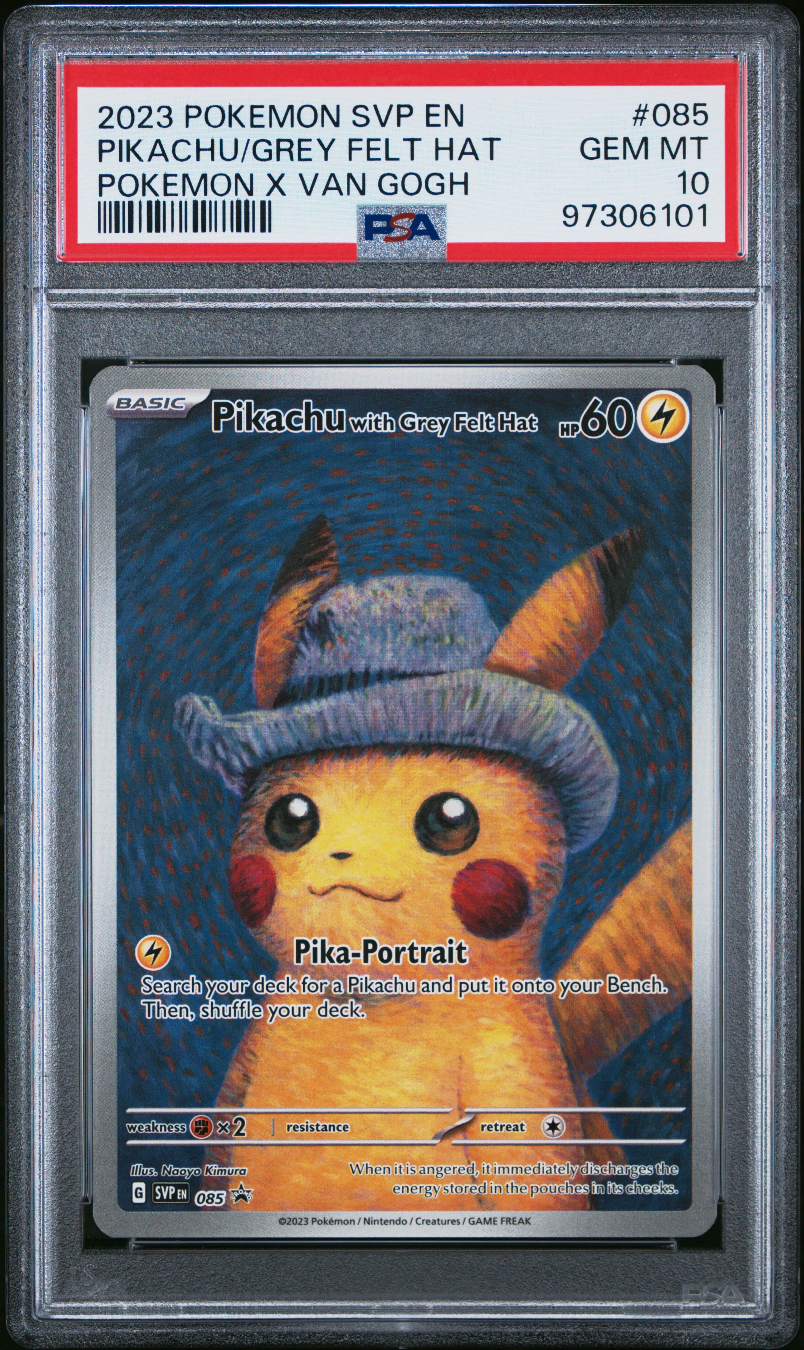Pikachu With Grey Felt Hat