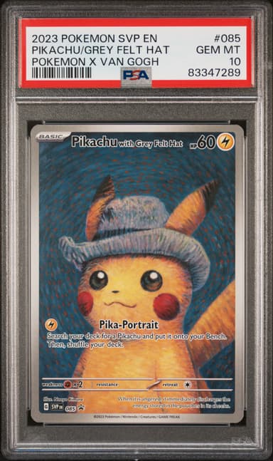Pikachu With Grey Felt Hat