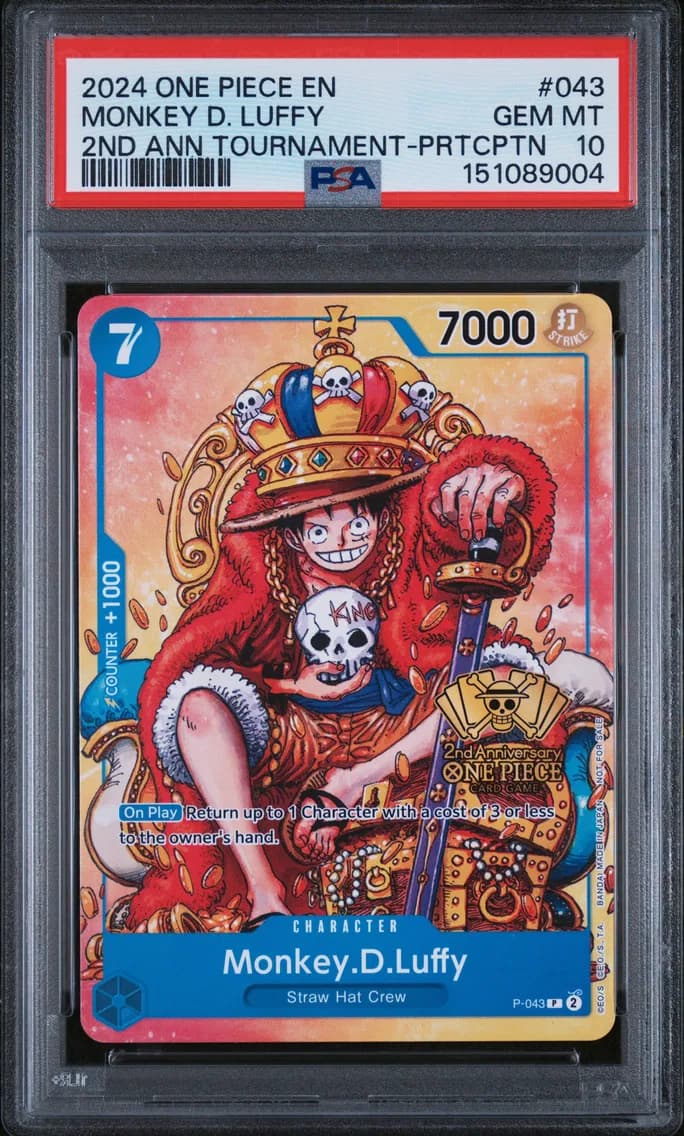2024 #043 Monkey D. Luffy PSA 10