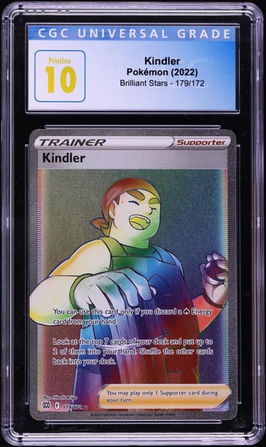 Pokemon Sword & Shield Brilliant Stars Rainbow Rare Kindler #179