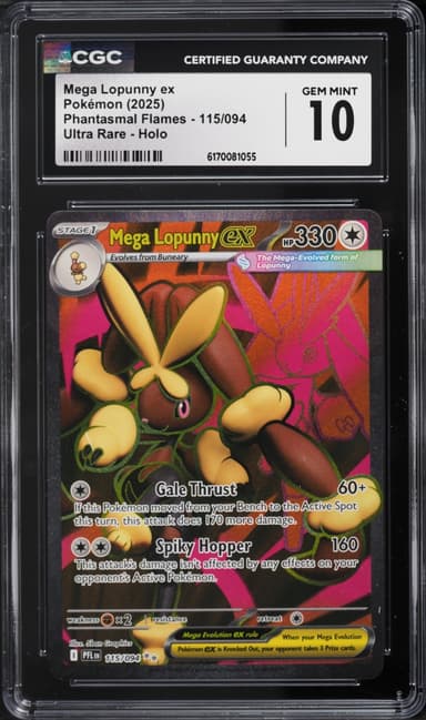 Pokemon Mega Evolution Phantasmal Flames Full Art Mega Lopunny ex #115