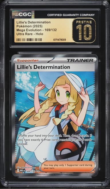 Pokemon Mega Evolution Full Art Lillie's Determination #169