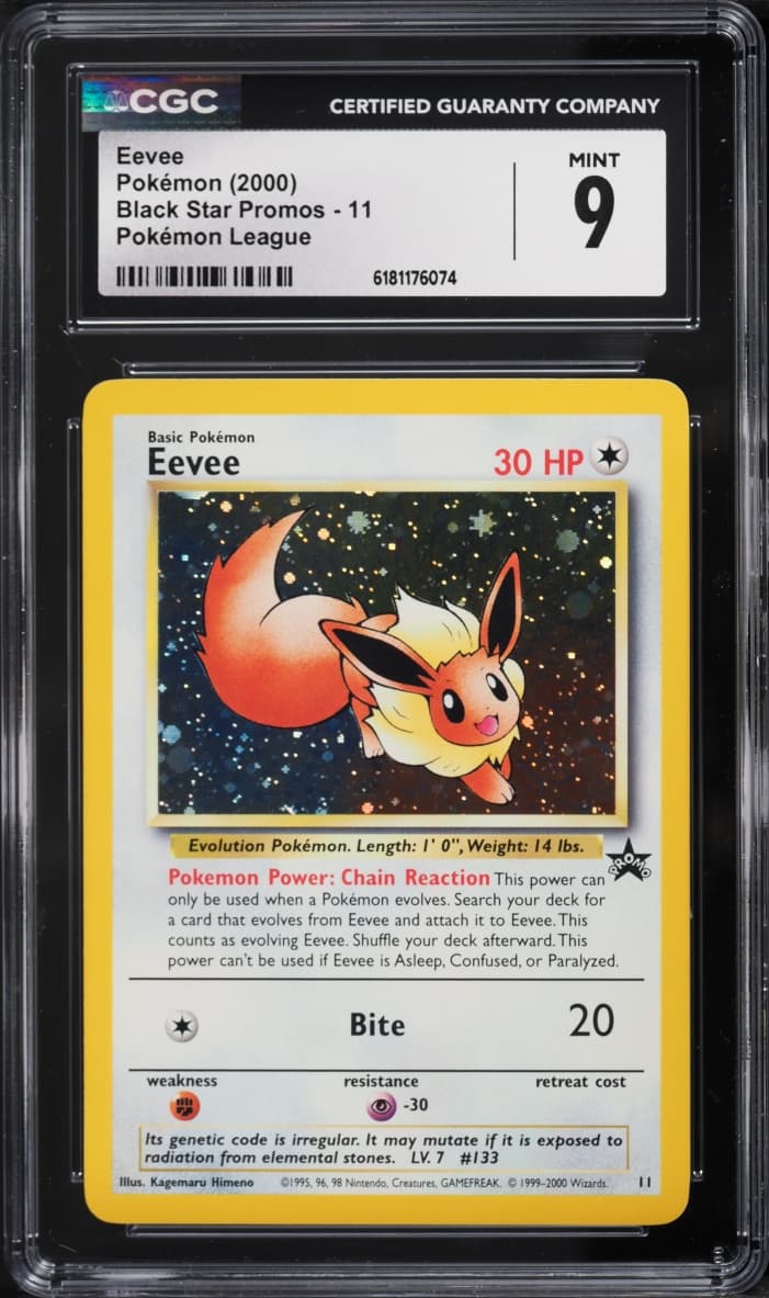 Pokemon League Black Star Promo Eevee #11