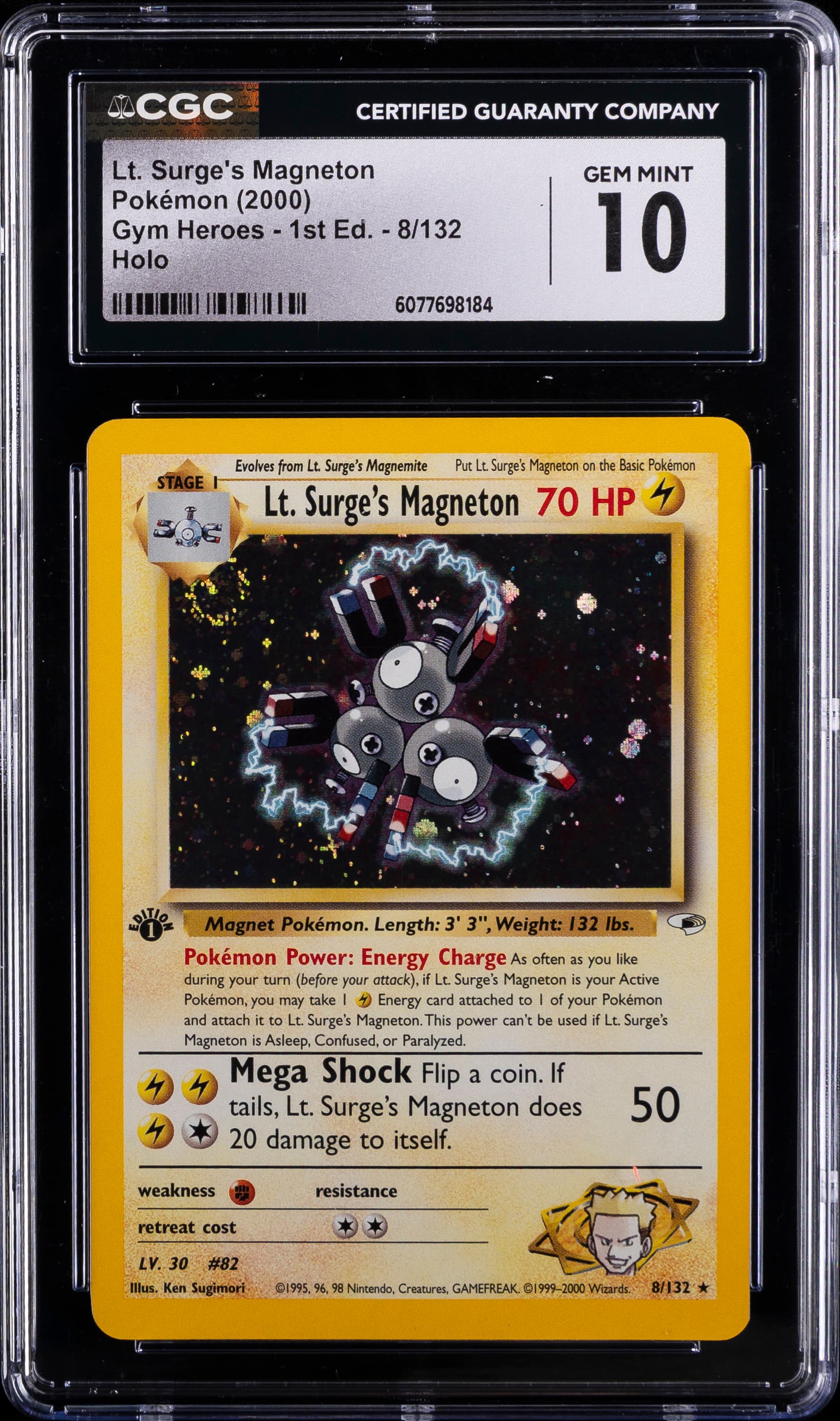 LT. Surge's Magneton Holo-1st Edition
