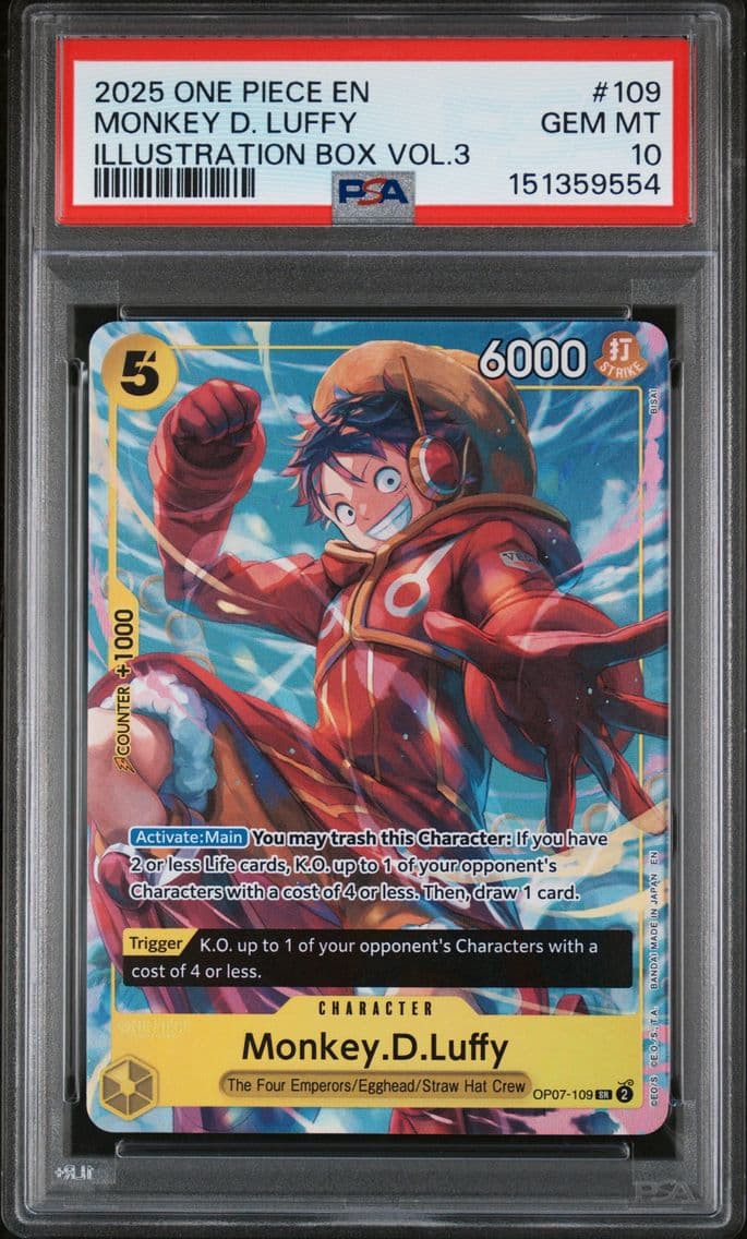 2025 #109 Monkey D. Luffy PSA 10
