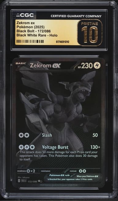 Pokemon Scarlet & Violet Black Bolt BWR Zekrom ex #172