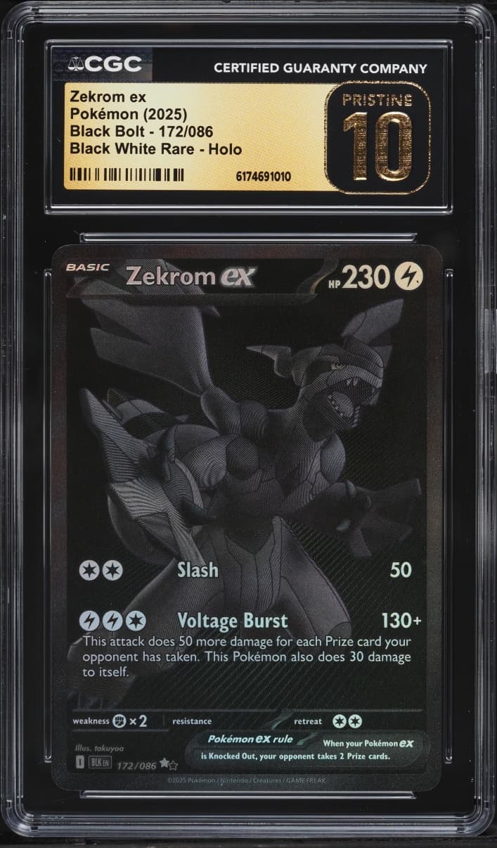 Pokemon Scarlet & Violet Black Bolt BWR Zekrom ex #172