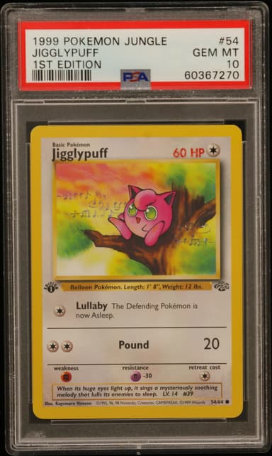 Jigglypuff 1st Edition