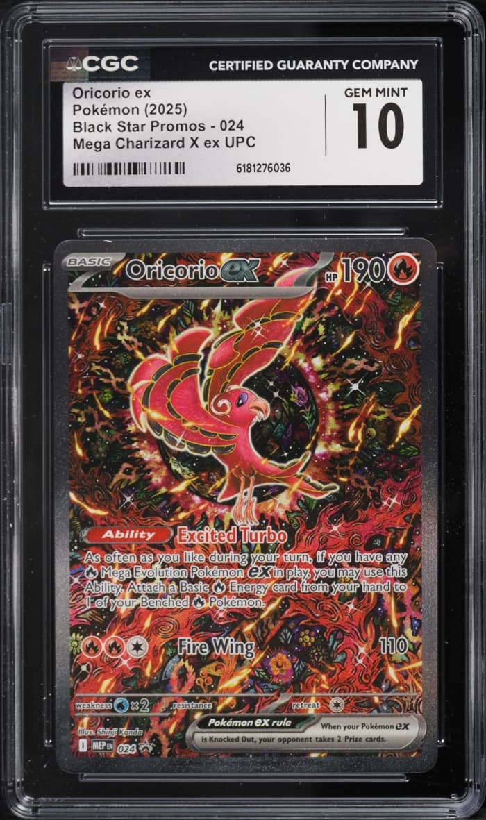 Pokemon Mega Evolution Promo Ultra Premium Full Art Oricorio Ex #24