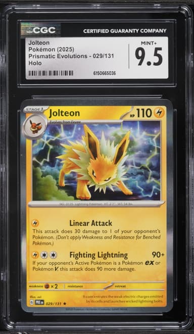 Pokemon Scarlet & Violet Prismatic Evolutions Holo Jolteon #29