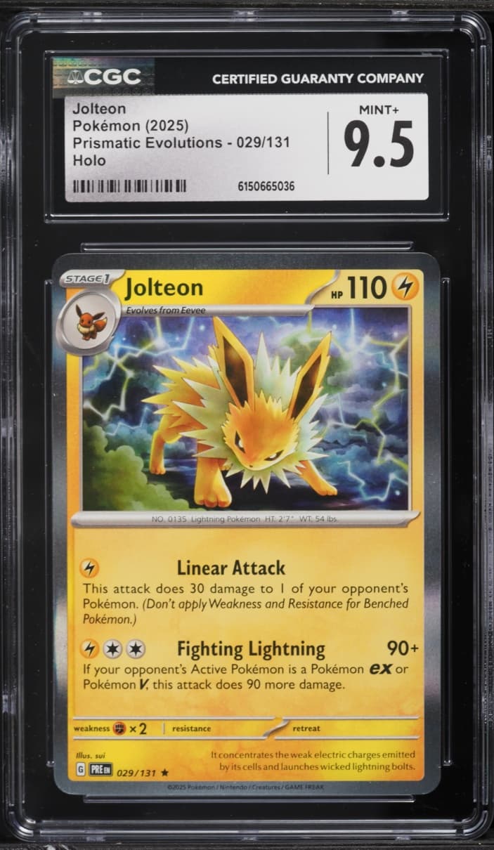 Pokemon Scarlet & Violet Prismatic Evolutions Holo Jolteon #29