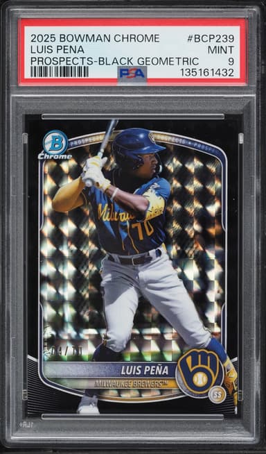 Bowman Chrome Black Geometric Luis Pena PROSPECT /10 #BCP-239