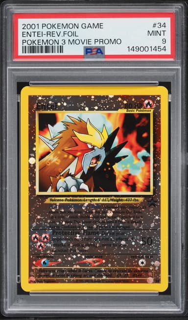Pokemon Movie 3 Promo Reverse Holo Entei #34