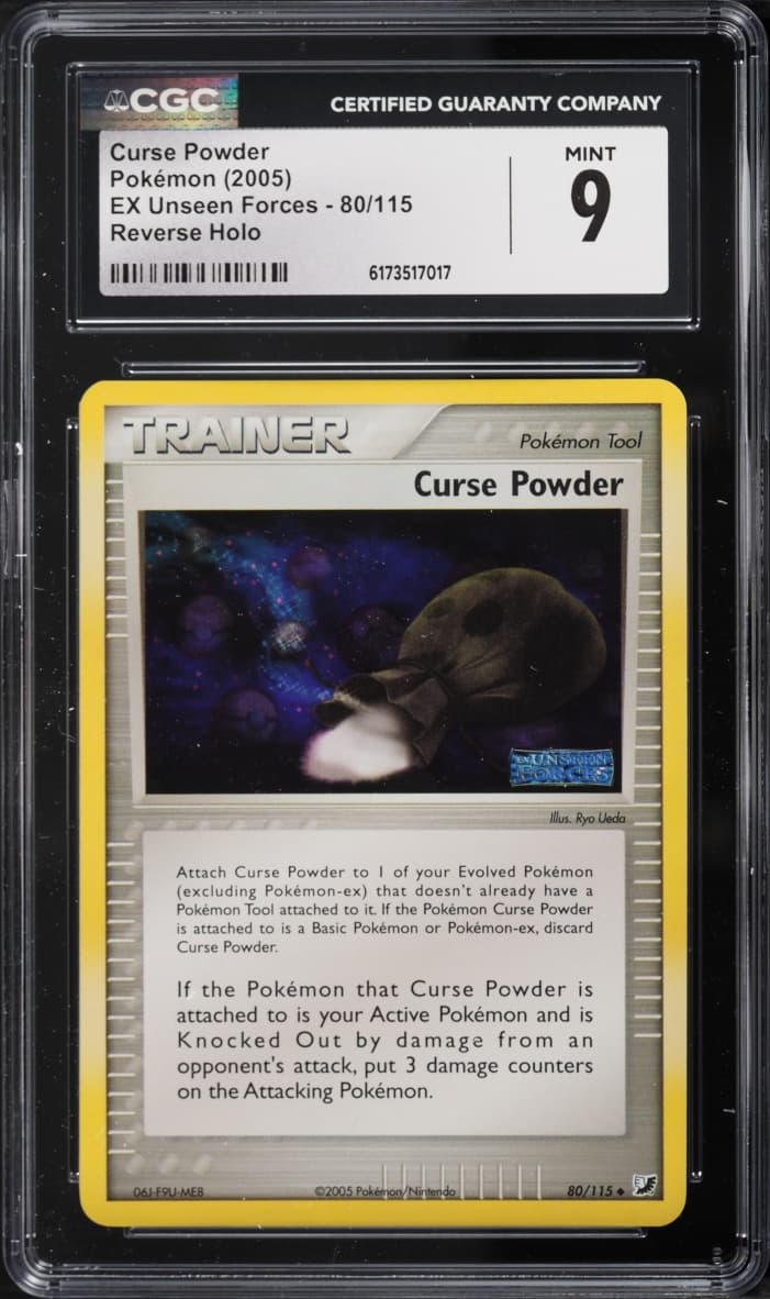 Pokemon EX Unseen Forces Reverse Holo Curse Powder #80