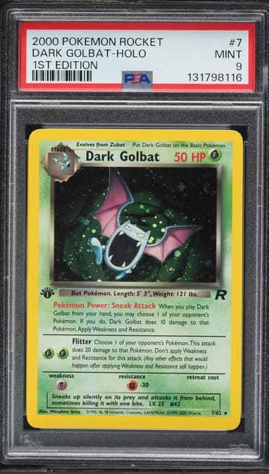 Team Rocket 1st Edition Holo Dark Golbat MINT