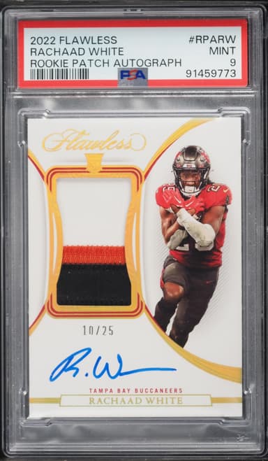Panini Flawless Rachaad White ROOKIE PATCH AUTO /25 #RPARW