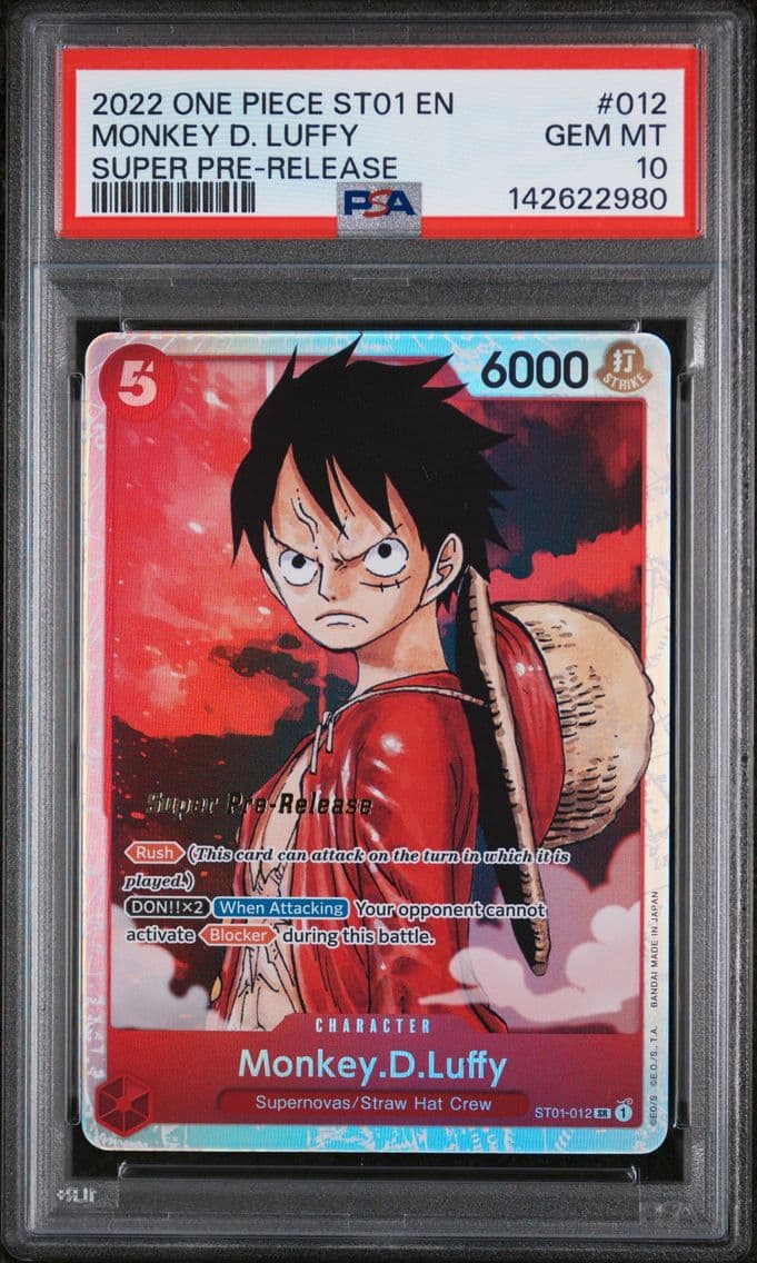 2022 #012 Monkey D. Luffy PSA 10