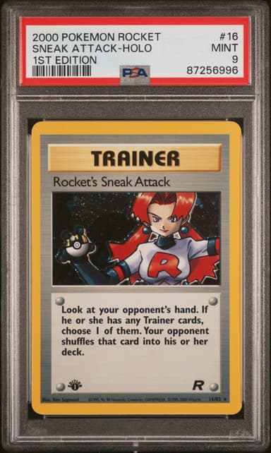 Rocket's Sneak Attack-Holo 1st Edition