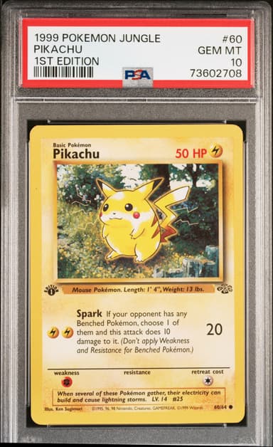 Pikachu 1st Edition