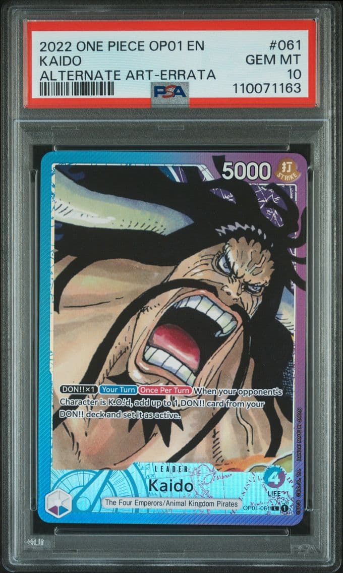 2022 #061 Kaido PSA 10 One Piece