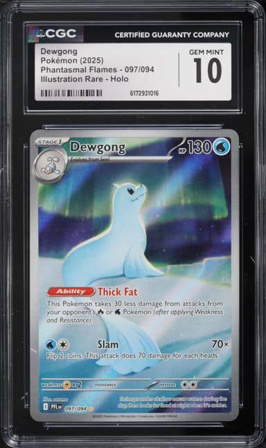 Pokemon Mega Evolution Phantasmal Flames IR Dewgong #97