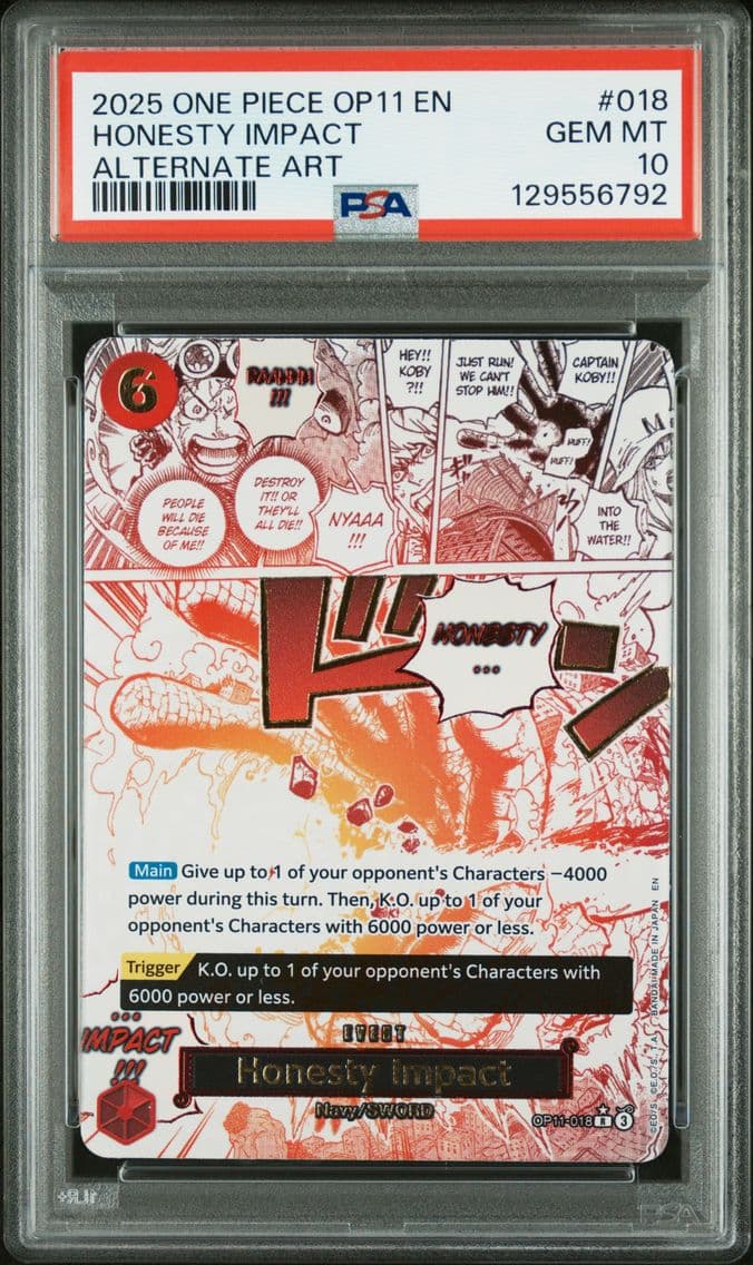 2025 #018 Honesty Impact PSA 10 