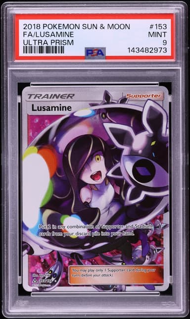 Pokemon Sun & Moon Ultra Prism Full Art Lusamine #153