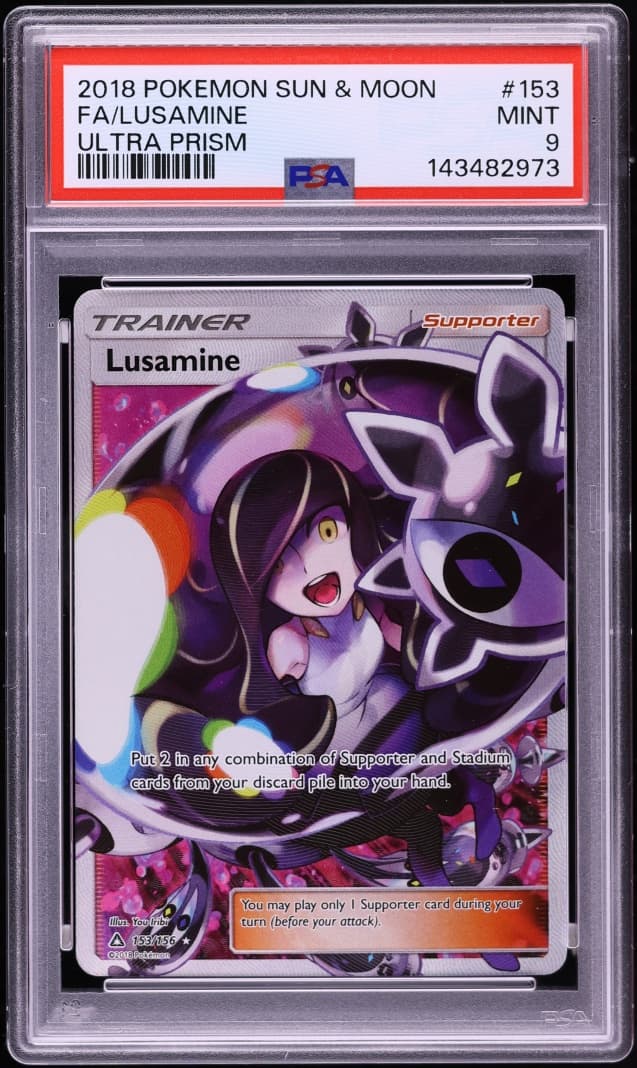 Pokemon Sun & Moon Ultra Prism Full Art Lusamine #153