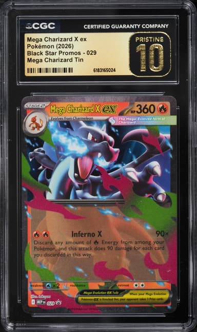 Pokemon Mega Evolution Promo Tin Mega Charizard X Ex #29