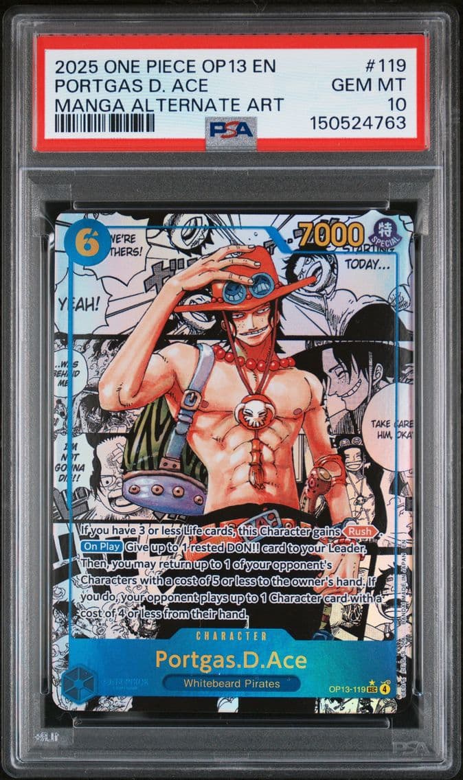 2025 #119 Portgas D. Ace PSA 10