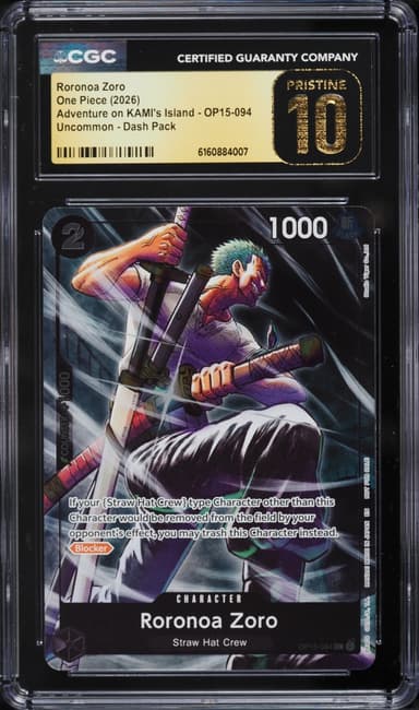 One Piece Adventure On KAMI's Island Dash Pack Roronoa Zoro #OP15-094