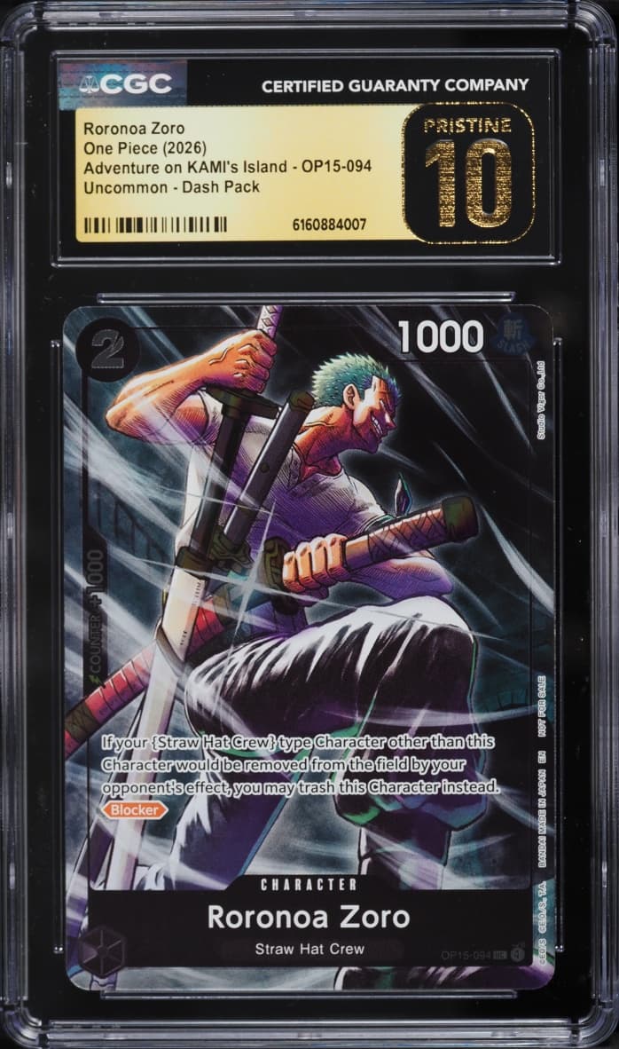 One Piece Adventure On KAMI's Island Dash Pack Roronoa Zoro #OP15-094
