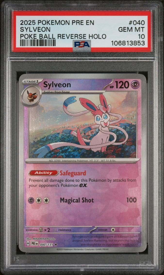 2025 #040 Sylveon PSA 10 Pre EN-