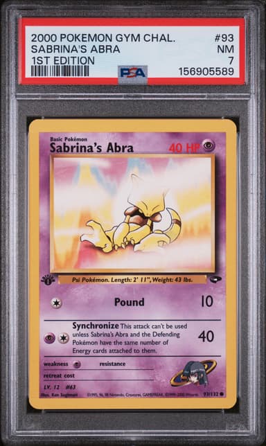 Sabrina's Abra 1st Edition