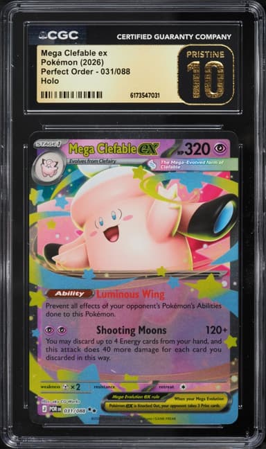 Pokemon Mega Evolution Perfect Order Holo Mega Clefable ex #31