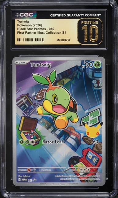 Pokemon Mega Promo First Partner Illustration S1 Full Art Turtwig #40