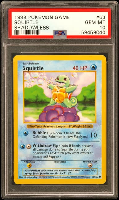 Squirtle Shadowless