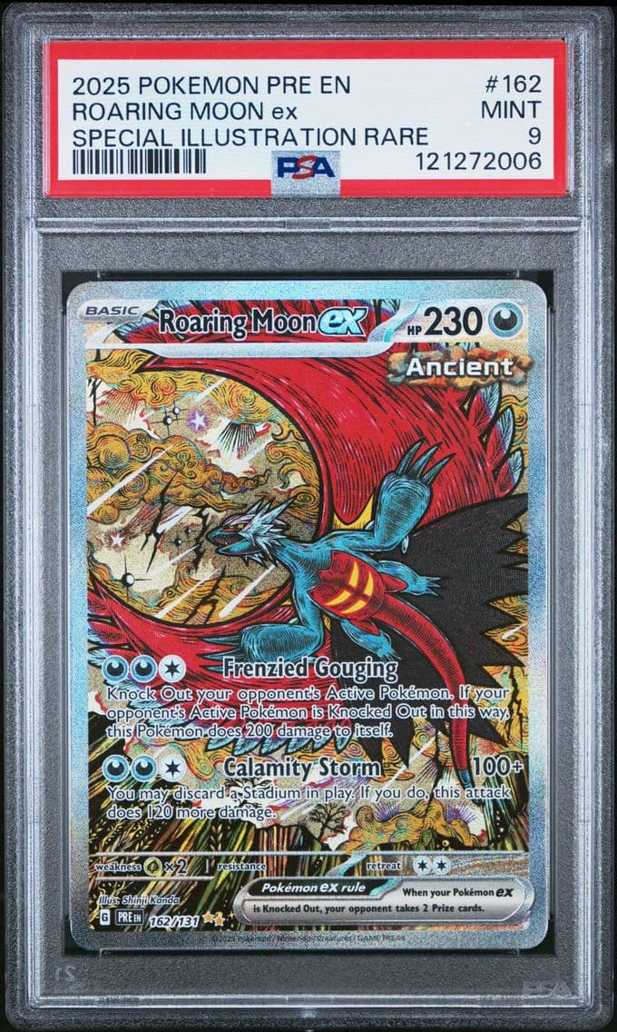 2025 #162 Roaring Moon EX PSA 9 